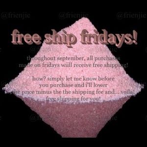 🆓 now offering free shipping on fridays!